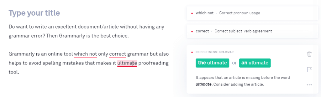 Spelling-Cheker-Grammarly