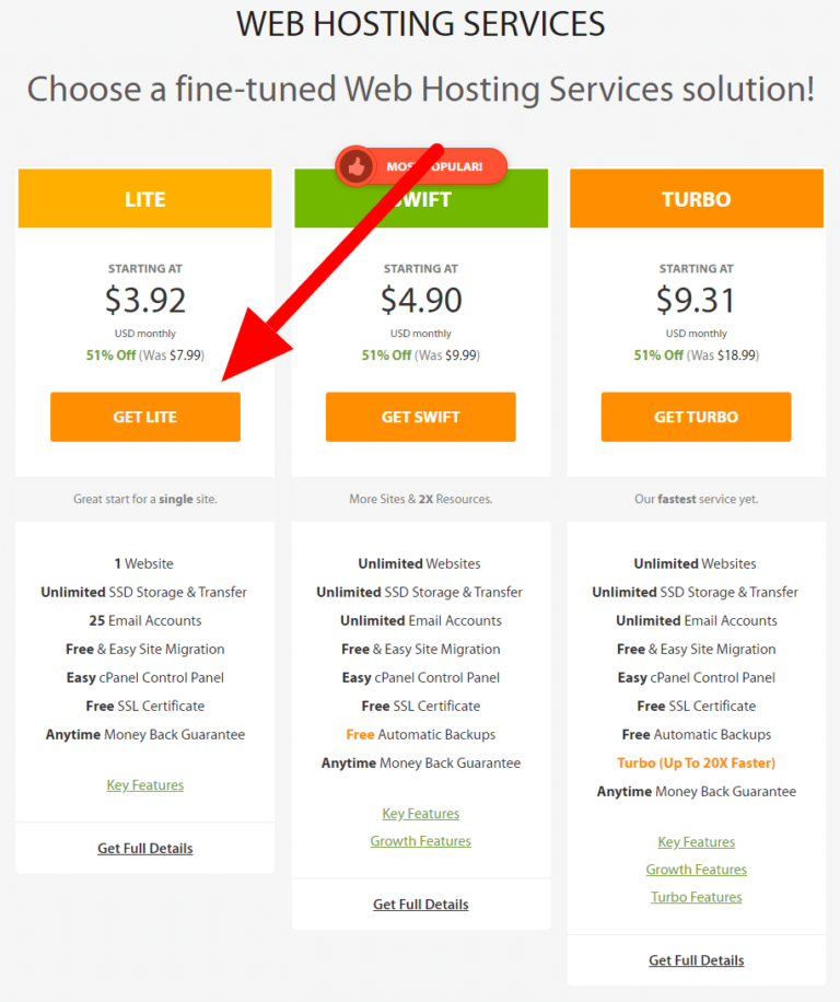 Web Hosting Pricing